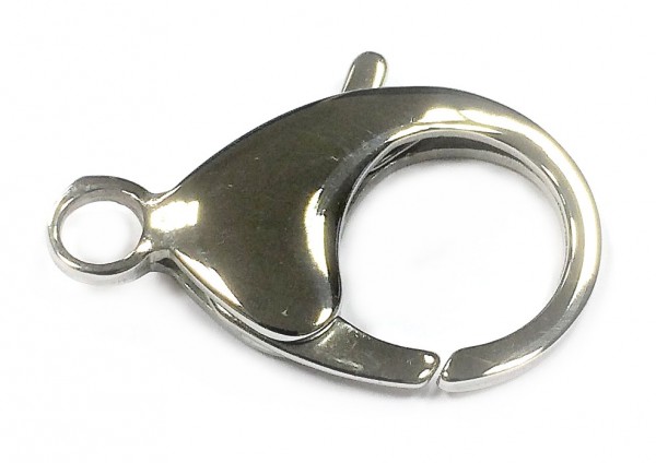 lobster claw clasp large – stainless steel – 33 mm – 1 pcs
