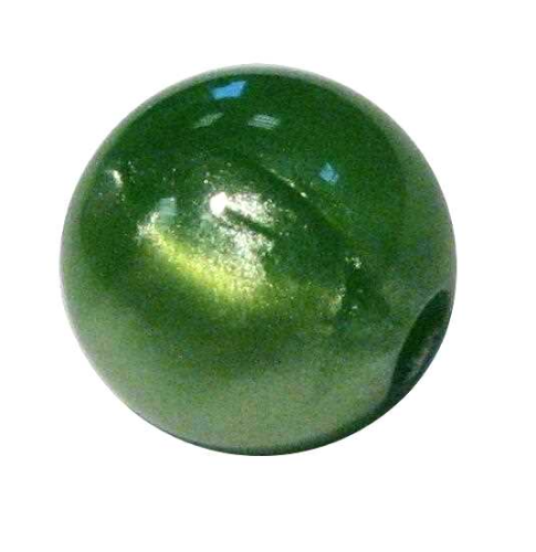 Marmor-Perlmutt-Effekt Perle 14mm - grün