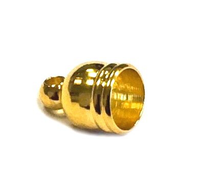 End cap for closing – gold colored – for 5 mm bands