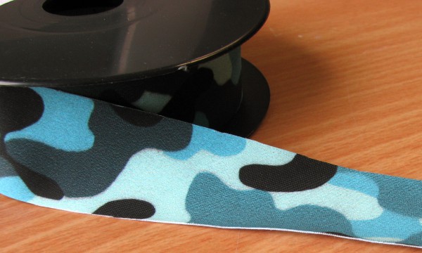 Flexiband - Jersey Stretch - Military blau - 1 Meter