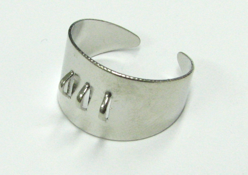 Ring rail adjustable – thread ring platinum colored