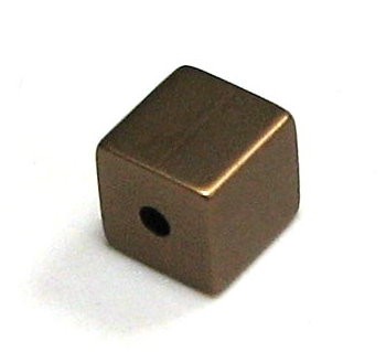 Aluminum cube anodised 8x8 mm – anodised light coffee