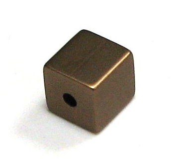 Aluminium Würfel eloxiert 8x8mm - elox light coffee