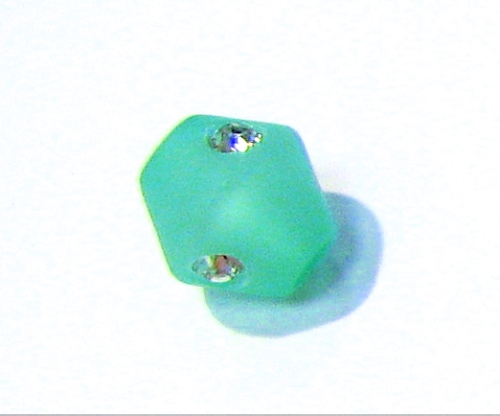 Polaris double cone mint 8 mm – with Swarovski crystal