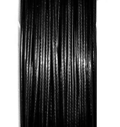 Steel rope 0,38 mm – 100 meters – Color: Black