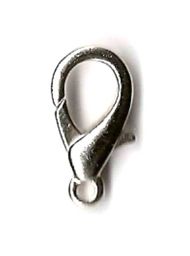 lobster claw clasp 14 mm – color: Rhodium