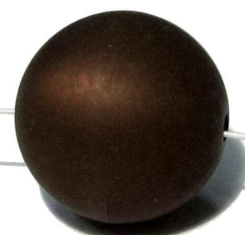 Polarisbead 20 mm dark brown – small hole
