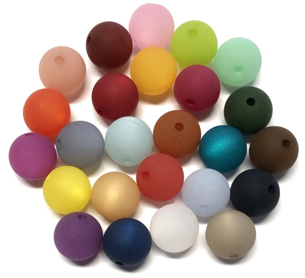 Polaris beads 10 mm – 35 pieces in different colors