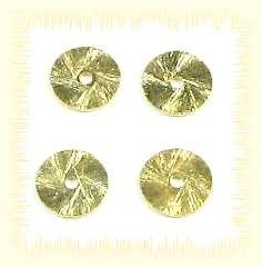 Spacer disc 16 mm gold plated – 1 pcs., hole 1,3 mm “Premium quality”