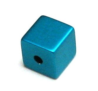 Aluminium Würfel eloxiert 8x8mm - elox light blue