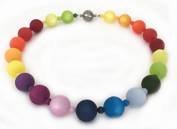 Polaris Rainbow Necklace Beads 18 mm + Stainless Steel Magnet