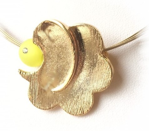 Creative pendant -Flora- gilded