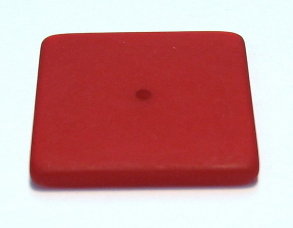 Polaris Scheibe 22mm - eckig - rubin