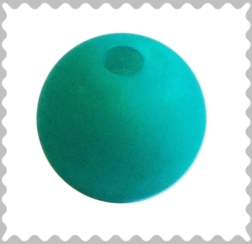 Polarisperle smaragd 16 mm - Großloch