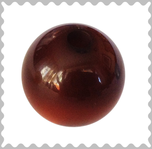 Polarisbead dark brown glossy 16 mm – Large hole
