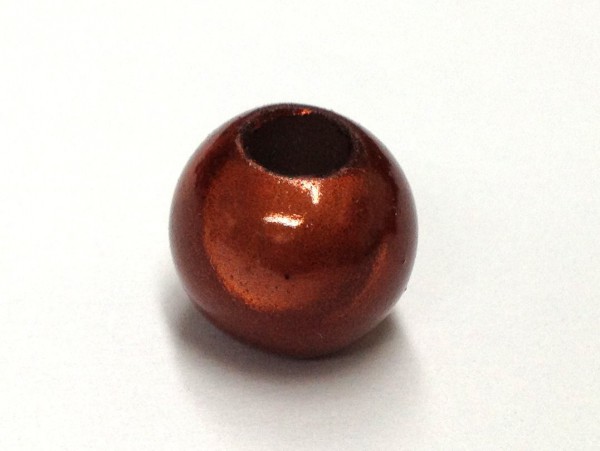 Miracle Beads 12 mm – Large hole – rust brown