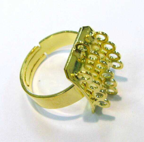 Ring rail adjustable – thread ring gold colored