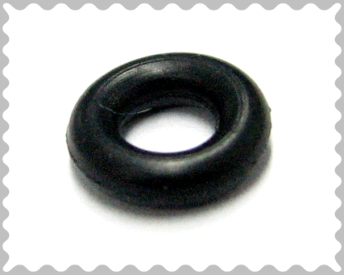 Kautschukring - Distanzring - Spacer - 7x2mm - schwarz