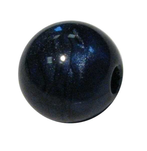 Marmor-Perlmutt-Effekt Perle 14mm - nachtblau
