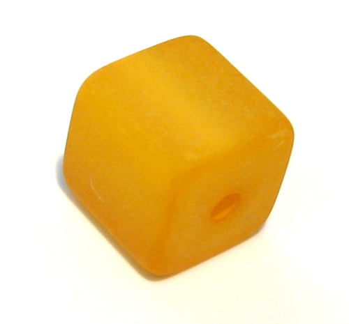 Polaris cube 8 mm saffron – small hole