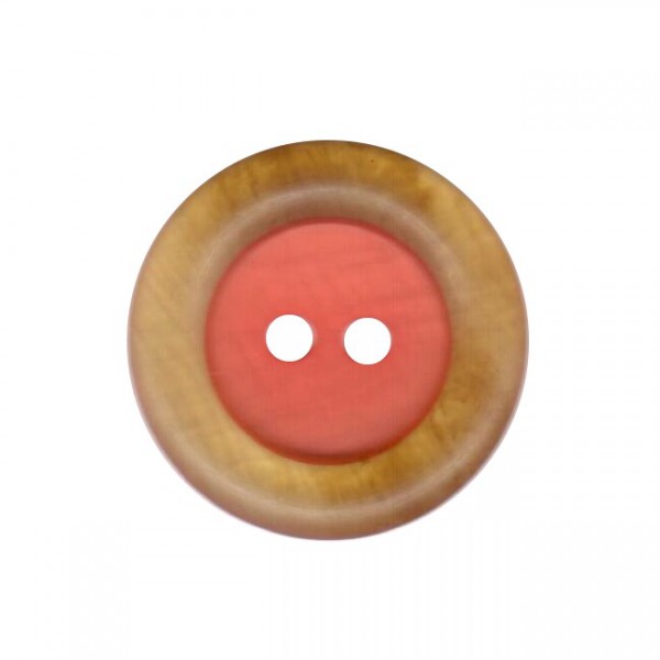 Button 34 mm – 2 Components Design – orange