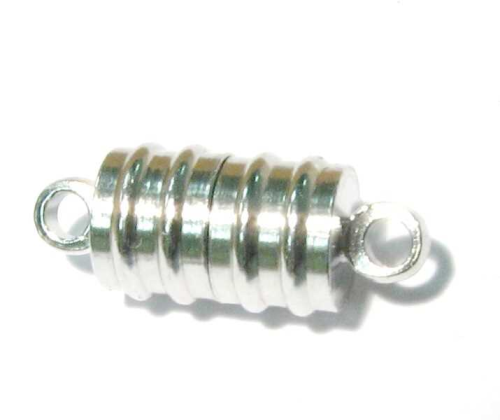 Magnetic clasp 16x6mm, colour: Silver