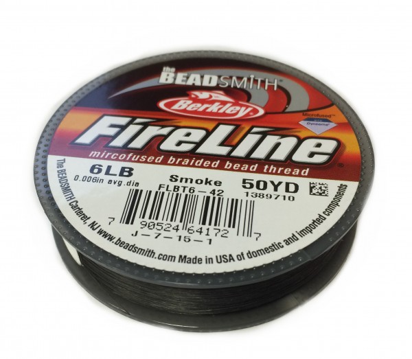 Fireline 6LB – approx. 0.15 mm – Smoke Grey – 45 meters