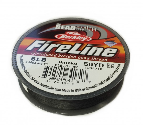 Fireline 6LB - ca. 0,15mm - Smoke Grey - 45 Meter