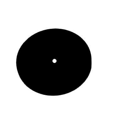 Polaris disc 22 mm – round – black