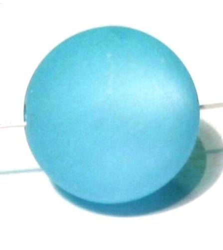 Polaris bead 6 mm light turquoise – small hole