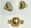 Magnetic clasp 7 mm, colour: Gold – small but strong!