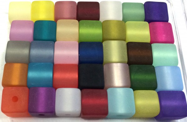 Polaris cube 6 mm – 30 pieces in different colors