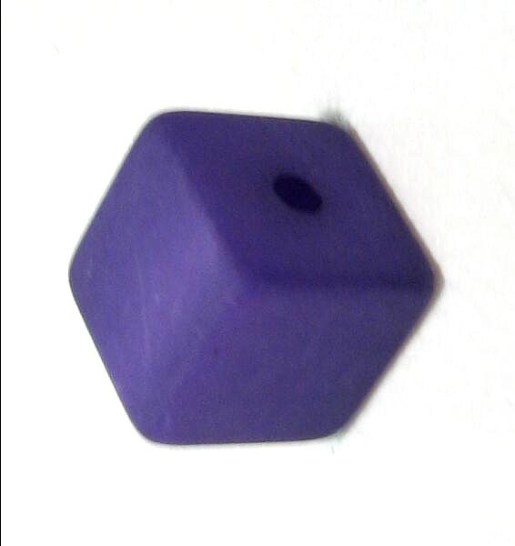 Polaris cube 6 mm dark purple – small hole