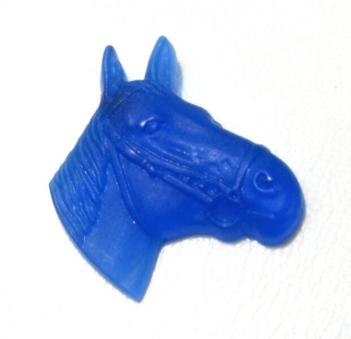 Horse head – pendant – blue