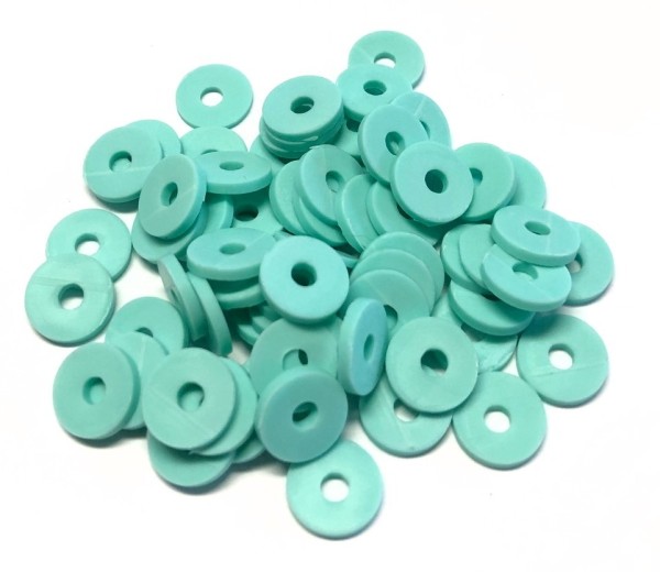 Katsuki beads - Heishi beads 10mm - mint - 10cm