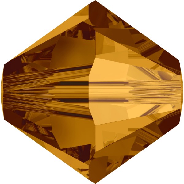 Swarovski Crystal 5328 Xilion Bicone Bead 4mm --- 10 Stück - Crystal Copper