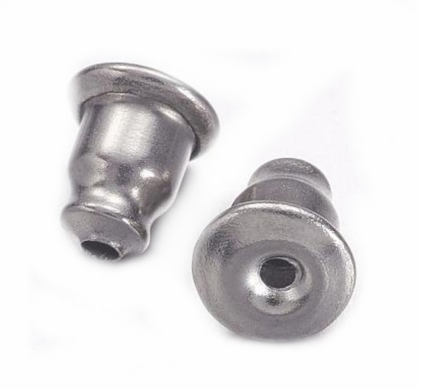 Earrings – Back plugs – Stainless steel – 1 pair