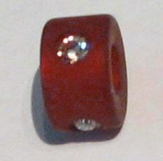 Polaris Ring (Radel) bordeaux 8 mm - mit Swarovski-Kristall