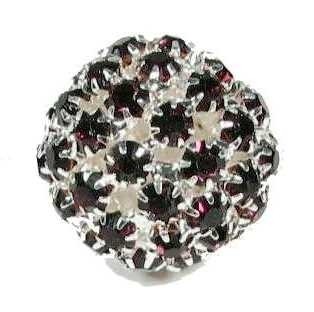 Crystal ball 22 mm – silver plated – amethyst