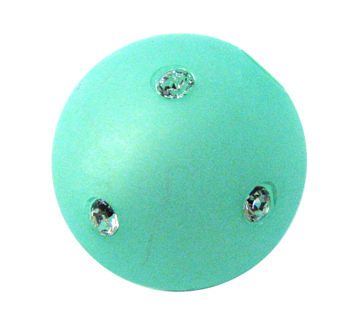 Polarisbead mint 16 mm – with Swarovski crystal