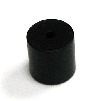 Aluminium Zylinder/Röhre eloxiert 10x10mm - elox schwarz
