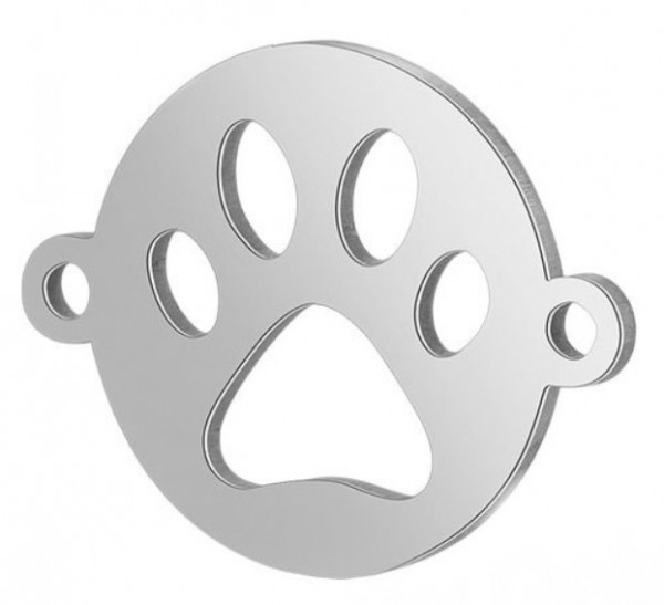 Jewelry connector element – Stainless steel – Paw paw