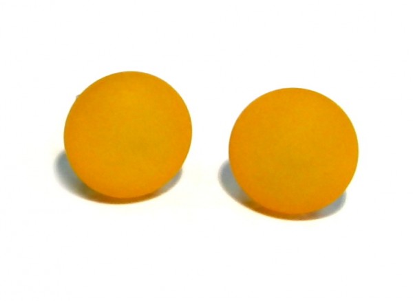 Polaris Earrings 12 mm – Stainless steel – 1 pairs – saffron