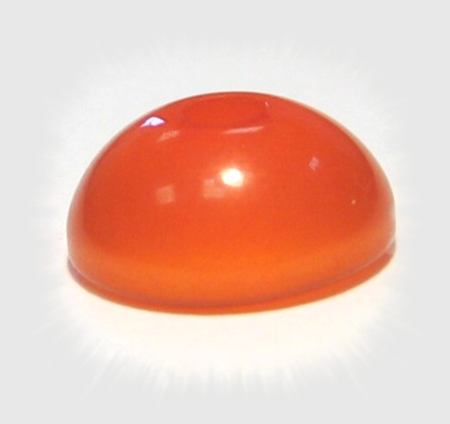 Polaris half bead 16x8 mm – orange glossy