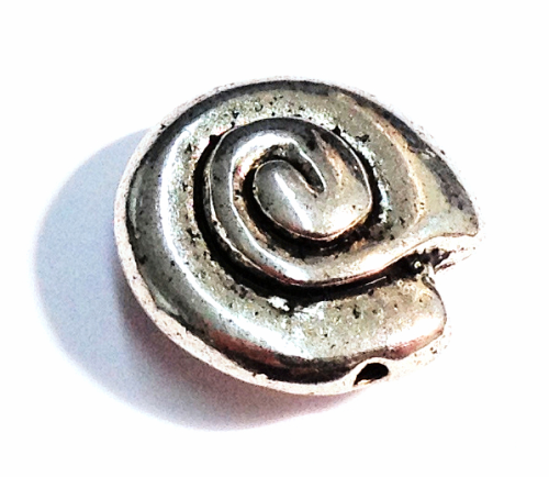 Snail 14x7 mm old silver colored – 1 pcs.