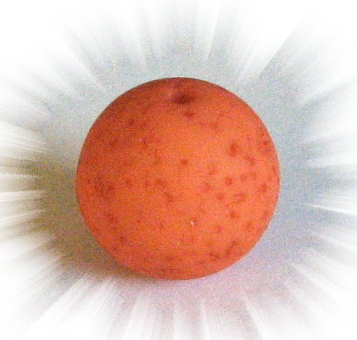 Polaris Gala sweet bead 20 mm orange – small hole