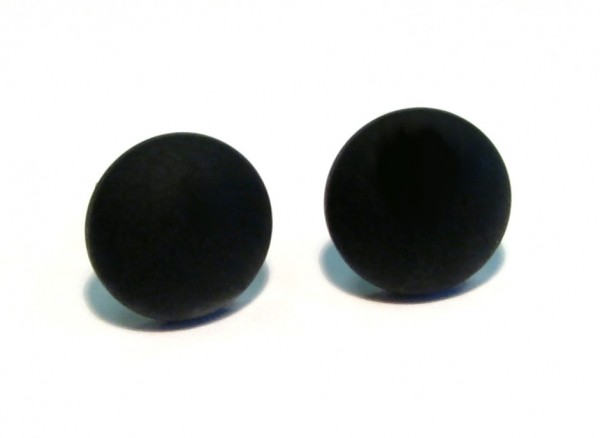 Polaris Earrings 12 mm – Stainless steel – 1 pair – black