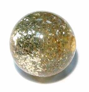 Fine glitter bead 8 mm – gold