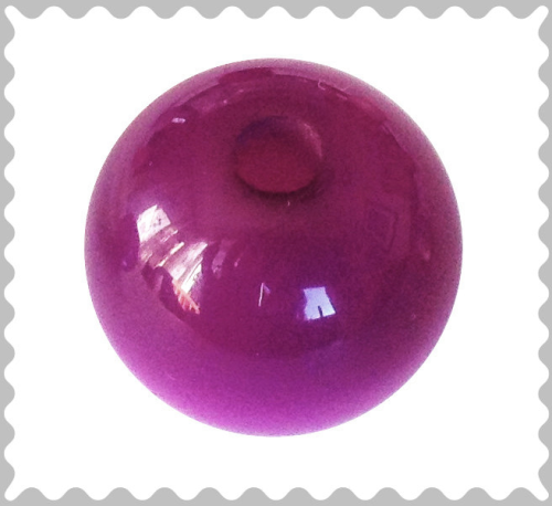 Polarisbead purple glossy 10 mm – Large hole