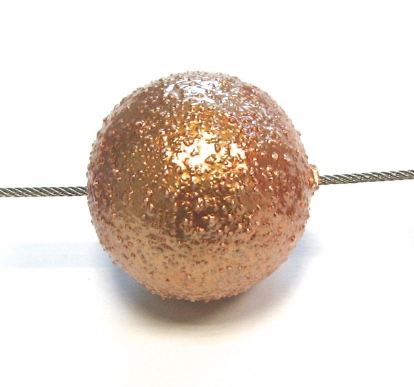 Paper Make bead – Paper Bead Galactica 24 mm – rust